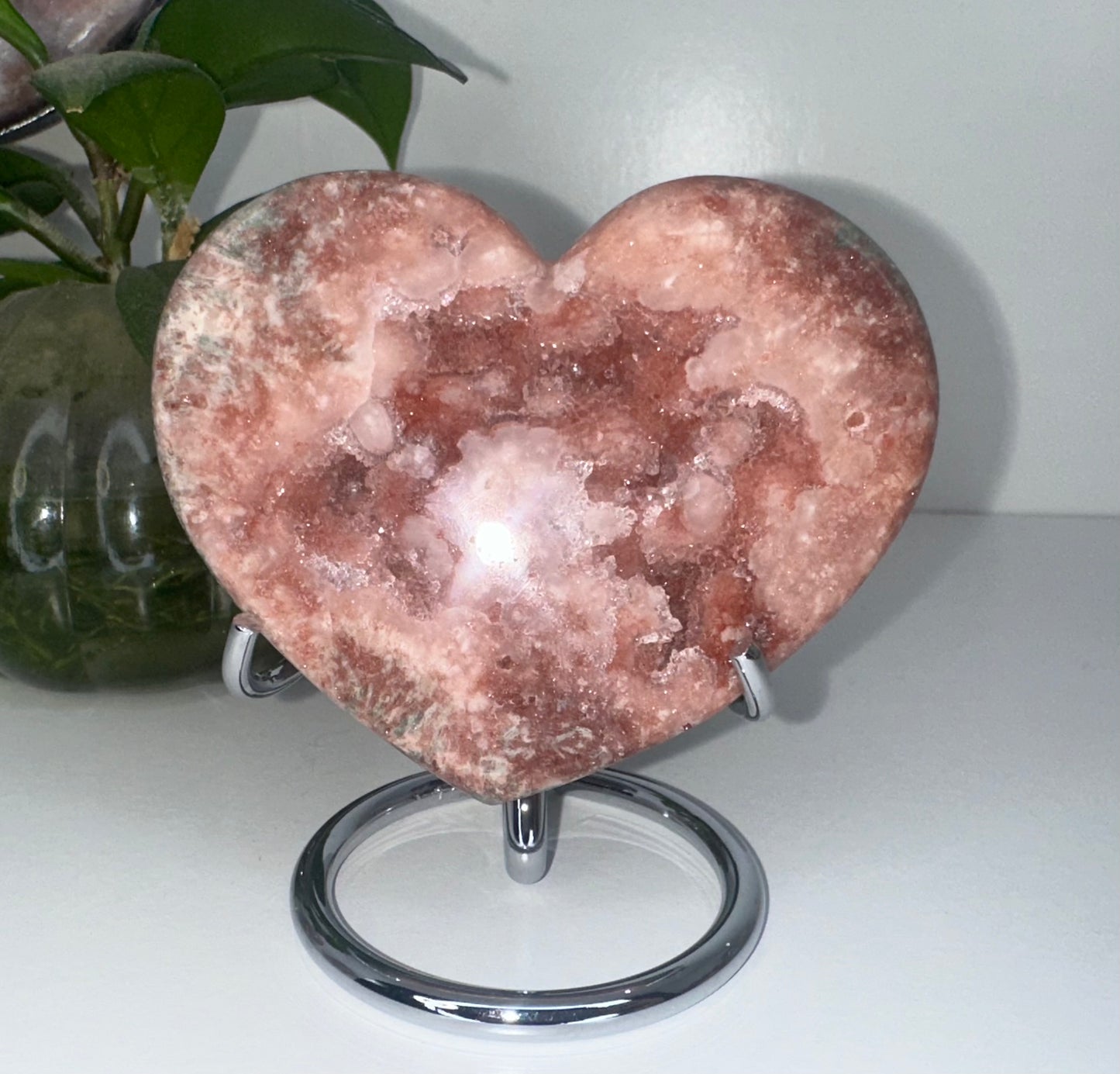 Pink Amethyst Heart